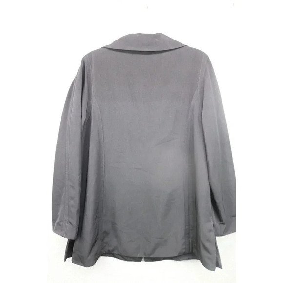 Jones New York Full Zip Black Jacket-Size Large-Lined-Side Zips - Picture 8 of 12